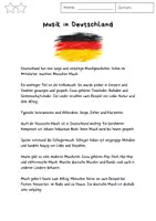 Vorschau - Arbeitsblätter - Musik in Deutschland - Seite 1