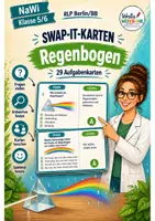 Vorschau - Spiele - Swap-it-Kartenspiel: "Regenbogen" – bewegtes Klassenspiel für Nawi 5/6 | Farbe & S/W | Duplex- und manueller Druck - Deckblatt