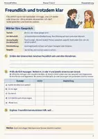 Vorschau - Arbeitsblätter - Freundlich kommunizieren Arbeitsheft Klasse 5 bis 6 Schulstart Ich-Botschaften und respektvolle Rückmeldung - Seite 1