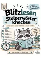 Vorschau - Arbeitsblätter - Blitzlesen – Stolperwörter knacken | Leseflüssigkeit Klasse 2/3 - Deckblatt