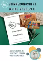 Vorschau - Arbeitsblätter - Biografiearbeit Senioren Schulzeit Erinnerungsheft für die Biografiearbeit in der Pflege - Deckblatt