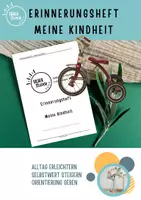 Vorschau - Arbeitsblätter - Biografiearbeit Kindheit Erinnerungsbuch für Senioren - Deckblatt