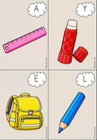 Vorschau - Arbeitsblätter - School Things – Lesespaziergang | Englisch Grundschule - Seite 3