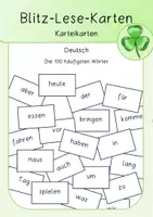 Vorschau - Spiele - Blitz-Lese-Karten; Sichtwortschatztraining - Deckblatt