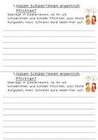 Vorschau - Arbeitsblätter - Schüler*innenpflichten Klassenrat - Deckblatt