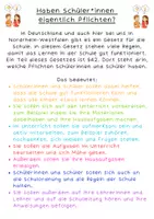 Vorschau - Arbeitsblätter - Schüler*innenpflichten Klassenrat - Seite 1