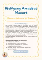 Vorschau - Merkblätter - Mozarts Leben in 20 Bildern | Bildkarten & Bildunterschrift - Seite 2