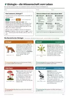 Vorschau - Arbeitsblätter - Biologie – die Wissenschaft vom Leben - Deckblatt