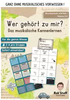Vorschau - Spiele - Wer gehört zu mir? | Das musikalische Kennenlernspiel (KLASSE 3–6) - Deckblatt