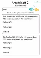 Vorschau - Arbeitsblätter - Rechenplan Sachaufgaben | Mathematik Klasse 4 | 10 Arbeitsblätter als PDF - Seite 2