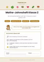 Vorschau - Arbeitsblätter - Mathe Klasse 2: Das große Jahresheft - Seite 1