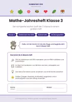 Vorschau - Arbeitsblätter - Mathe Klasse 3: Das große Jahresheft - Seite 1