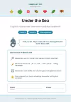 Vorschau - Arbeitsblätter - Englisch Klasse 3: Under the Sea - Meerestiere und Korallenriff - Seite 1