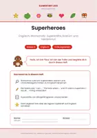 Vorschau - Arbeitsblätter - Englisch Klasse 4: Superheroes - Superkräfte und Heldenmut - Seite 1
