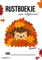Voorbeeld - Herfst rustboekje (middenbouw) 🦔 🍄 - Voorblad