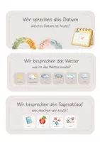 Vorschau - Poster - Moderationsfächer Morgenkreis | 9 Karten für die Volksschule - Seite 2