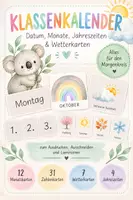 Vorschau - Poster - Klassenkalender & Wetterkarten | 60 Karten für den Morgenkreis | Volksschule - Deckblatt