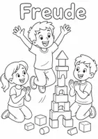Vorschau - Arbeitsblätter - 5 Ausmalbilder-Pakete: Alltag und Gemeinschaft – Klasse 1 - Seite 2