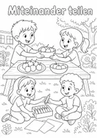 Vorschau - Arbeitsblätter - Freundschaft: 50 Ausmalbilder Klasse 1 - Seite 3