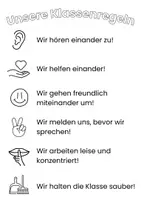 Vorschau - Arbeitsblätter - Unsere Klassenregeln - Handout Sachunterricht - Deckblatt