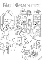 Vorschau - Arbeitsblätter - Schulalltag: 50 Ausmalbilder Klasse 1 - Seite 2