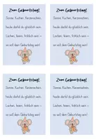 Vorschau - Anderer Materialtyp - Geburtstagsgrüße Koala/Koalaklasse - Seite 1