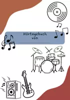 Vorschau - Arbeitsblätter - Hörtagebuch, Songtagebuch - Musik hören und beschreiben - Deckblatt
