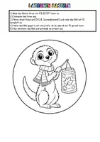 Vorschau - Arbeitsblätter - Laterne basteln Klassentier Erdmännchen – Bastelvorlage für St. Martin & Laternenumzug | Grundschule Kindergarten - Seite 3