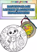 Vorschau - Arbeitsblätter - Laterne basteln Klassentier Erdmännchen – Bastelvorlage für St. Martin & Laternenumzug | Grundschule Kindergarten - Deckblatt