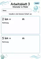 Vorschau - Arbeitsblätter - Längen umrechnen Klasse 4 | Mathematik Klasse 4 | 10 Arbeitsblätter als PDF - Seite 3