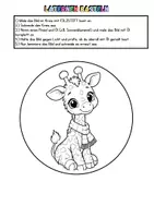 Vorschau - Arbeitsblätter - Laterne basteln Klassentier Giraffe – Bastelvorlage für St. Martin & Laternenumzug | Grundschule Kindergarten - Seite 3