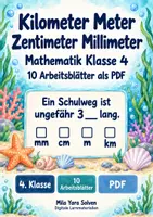 Vorschau - Arbeitsblätter - Kilometer Meter Zentimeter Millimeter | Mathematik Klasse 4 | 10 Arbeitsblätter als PDF - Deckblatt