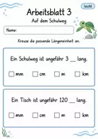Vorschau - Arbeitsblätter - Kilometer Meter Zentimeter Millimeter | Mathematik Klasse 4 | 10 Arbeitsblätter als PDF - Seite 3