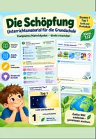 Vorschau - Stundenentwürfe - Religion Klasse 1&2: Die Schöpfung Teil 1. - Deckblatt