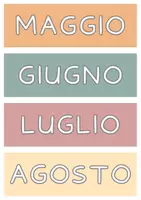 anteprima - Flashcard - CALENDARIO PERPETUO_MESI GIORNI STAGIONI METEO - Pagina 1