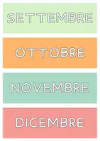 anteprima - Flashcard - CALENDARIO PERPETUO_MESI GIORNI STAGIONI METEO - Pagina 2