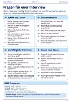 Vorschau - Arbeitsblätter - Partnerinterview Schulstart Klasse 5–6 - Seite 3