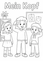 Vorschau - Arbeitsblätter - Mein Körper: 50 Ausmalbilder Klasse 1 - Seite 2