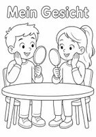 Vorschau - Arbeitsblätter - Mein Körper: 50 Ausmalbilder Klasse 1 - Seite 3