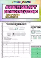 Vorschau - Mal- und Bastelvorlagen - Periodensystem Arbeitsblatt Klasse 7–9 – Übungen, Tabelle & Fehlertext einfach erklärt | sofort einsetzbar ohne Vorbereitung - Deckblatt