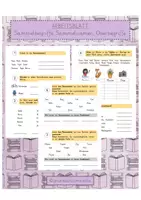 Vorschau - Arbeitsblätter - ARBEITSBLATT: Sammelnamen, Sammelbegriffe, Oberbegriffe - Deckblatt