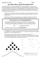 Vorschau - Arbeitsblätter - Bernoulli-Experimente und Binomialverteilung mit Galton-Brett und Geogebra (Stochastik, +Lösung) - Seite 1