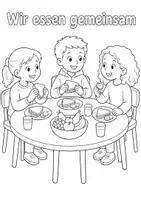 Vorschau - Arbeitsblätter - Gesunde Ernährung: 50 Ausmalbilder Klasse 1 - Seite 1