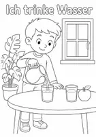 Vorschau - Arbeitsblätter - Gesunde Ernährung: 50 Ausmalbilder Klasse 1 - Seite 2