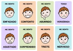 Vista previa - Tarjetas / Manipulativos - TARJETAS DE LAS EMOCIONES CON PICTOGRAMAS - Portada