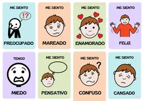 Vista previa - Tarjetas / Manipulativos - TARJETAS DE LAS EMOCIONES CON PICTOGRAMAS - página 1