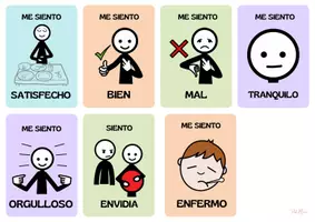 Vista previa - Tarjetas / Manipulativos - TARJETAS DE LAS EMOCIONES CON PICTOGRAMAS - página 2