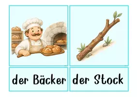 Vorschau - Präsentationen/Tafelbilder - Wörter mit ck | Bildkarten und Wortkarten | Rechtschreibung - Seite 2
