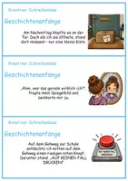 Vorschau - Aufgabenkarten - Kreatives Schreiben Geschichtenanfänge Klasse 3/4 - Seite 3