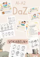 Vorschau - Stundenentwürfe - Vokabelheft, Grundschule, Deutschklasse, Daz, Vorkurs - Deckblatt